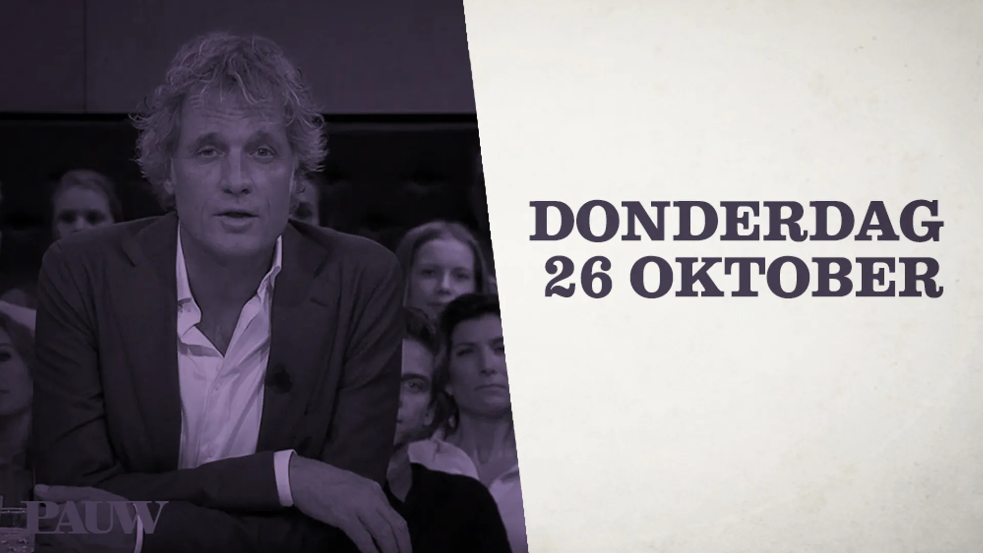 donderdag bij pauw