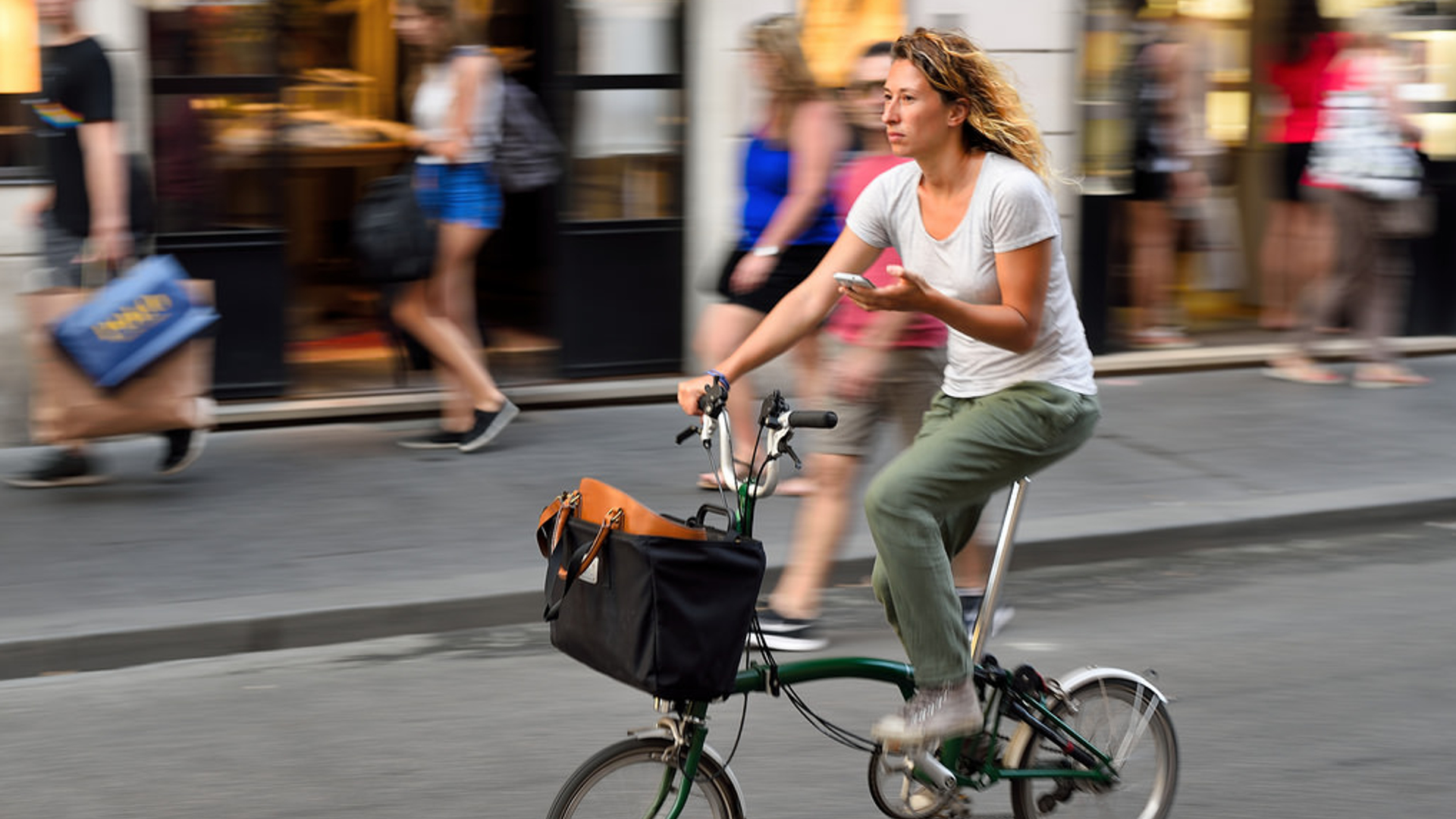 Smarthoneverbod op de fiets