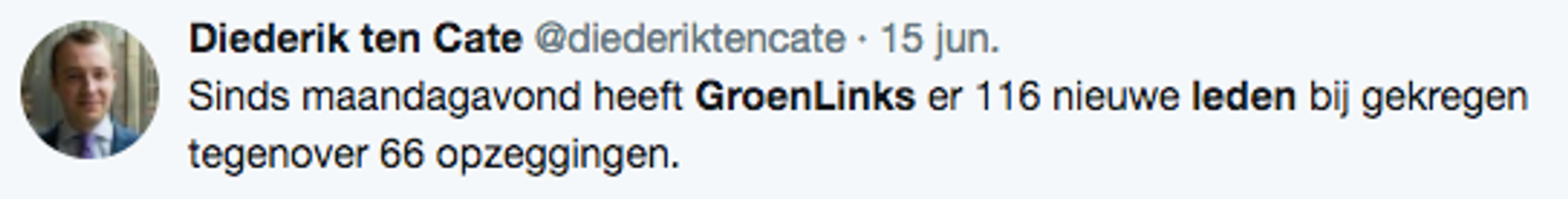 tweet groenlinks