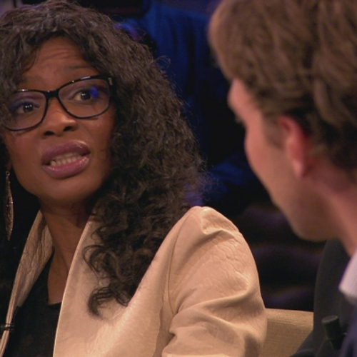 Sylvana Simons stond oog in oog met de mensen die haar bedreigden en beledigden